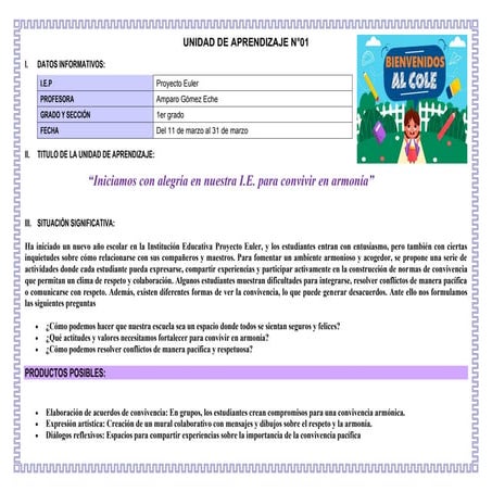 UNIDAD DE APRENDIZAJE Nº 1 - 1° GRADO MAESTRA JANET.docx
