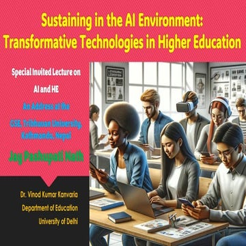 Sustaining in the AI Environment: Transformative Technologies in Higher Educa...