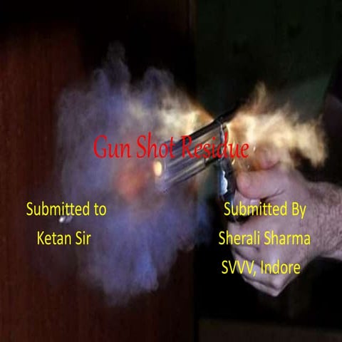 GSR (Gun Shot Residue)