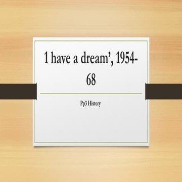 Based on the I have a Dream by Martin Lurther King Jr