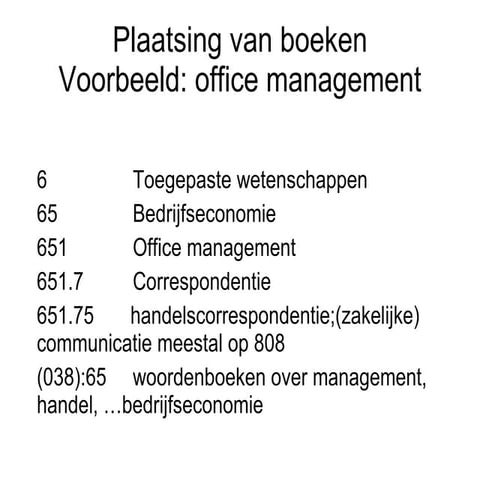KHLim Mediatheekinstructie Plaatsing Van Boeken