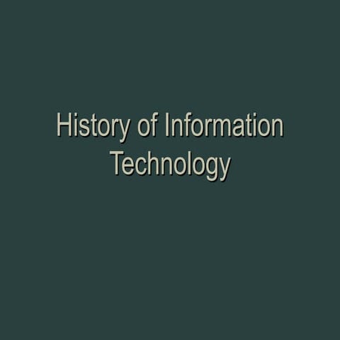 1 history of information technology
