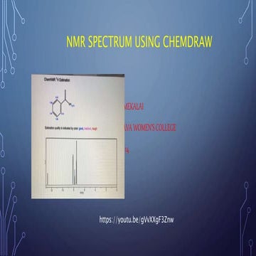 1 h nmr spectrum using chemdraw