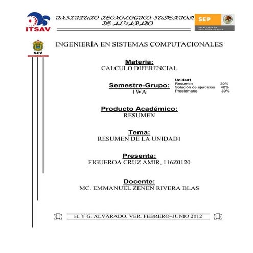 1 hoja de presentacion de l resumen amir