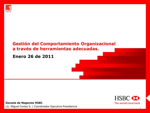 HSBC   Herramientas Generales De EvaluacióN Comportamental