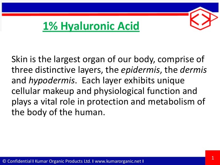 1 Hyaluronic Acid ppt