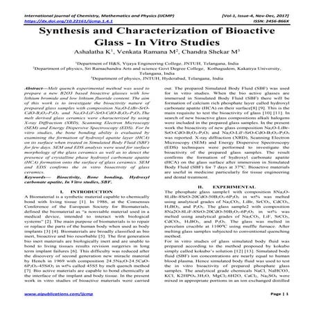 Bioglass-A Miracle Material | PDF
