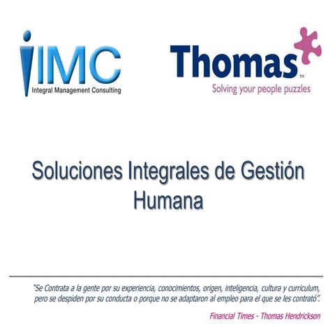 1 Imc   Thomas . Presentacion Comercial