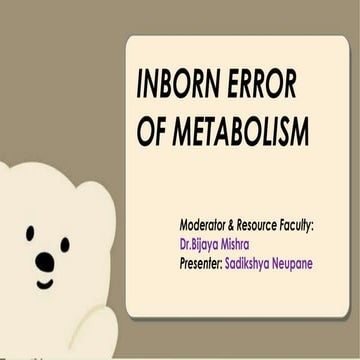 Inborn error of Metabolism due to biochemical abnormalities .pptx