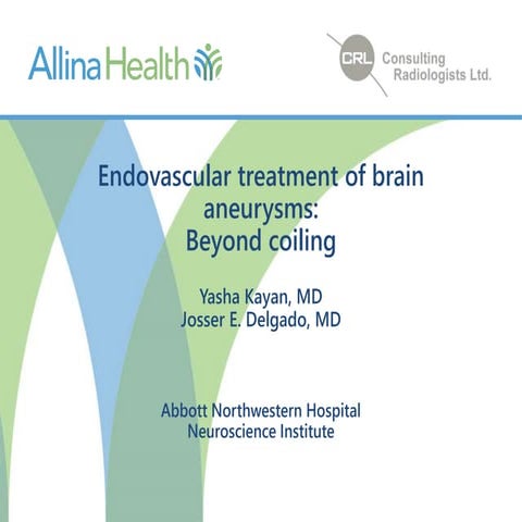 Endovascular treatment of brain aneurysms: Beyond coiling