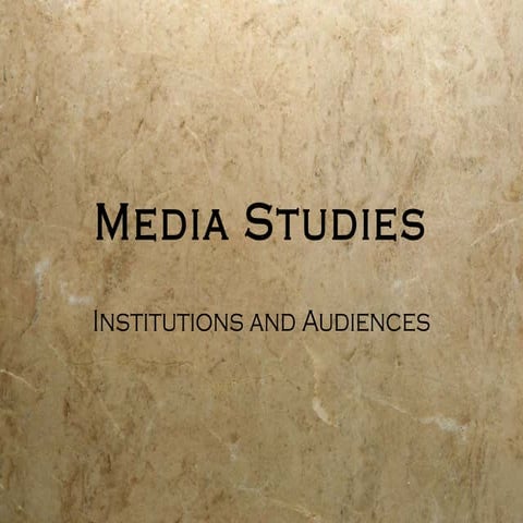 1 institutions and audiences initial