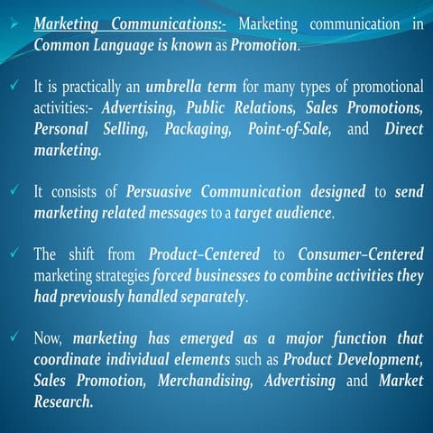Integrated marketing communication 