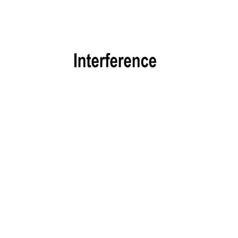 #1 interference