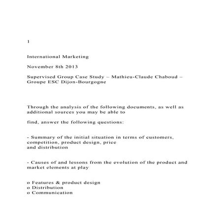 1  International Marketing November 8th 2013 Sup.docx