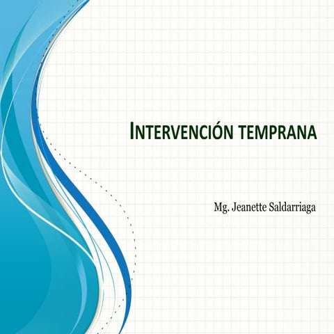 1 intervencion temprana   conceptos