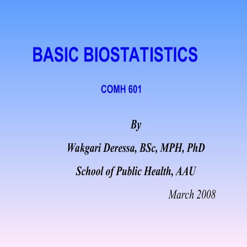 What is statistics? Statistics: A field of study concerned with: collection, ...