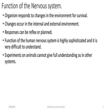 Evolution Of The Nervous System | PPT