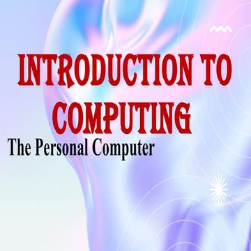 1 INTRO TO COMPUTING AND COMPUTER STUDIES | PPT