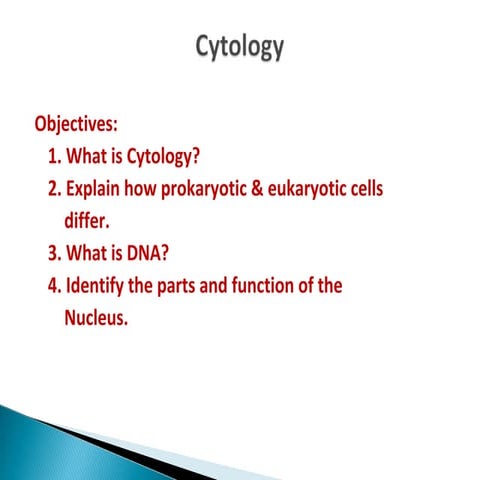 Introduction to cytology