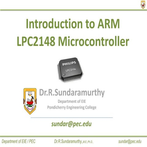 ARM7 based Microcontroller for Arithmatic and logical operations