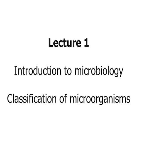 Introduction To Microbiology
