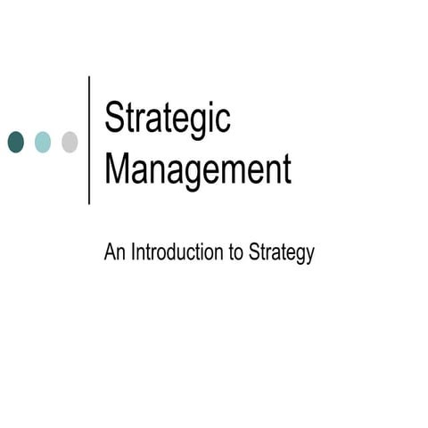 1 introduction to strategy
