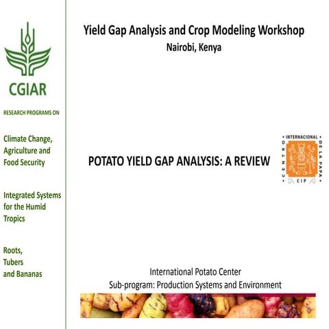 1 Introduction to yield gap analysis