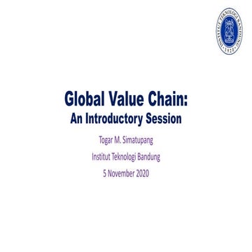 Introductory Session to Global Value Chain