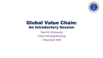 Introductory Session to Global Value Chain