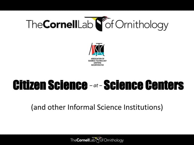 Citizen Science at Science Centers ...