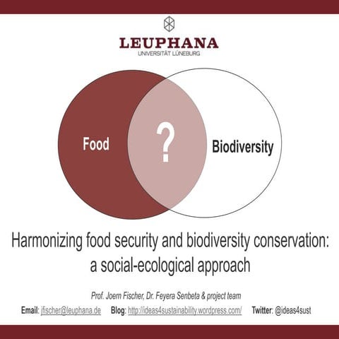 introduction, food security, biodiversity, joern, jimma 2018