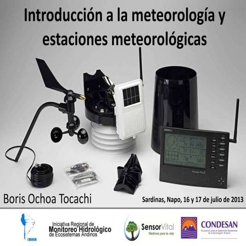 Introducción a la meteorología y estaciones meteorológicas