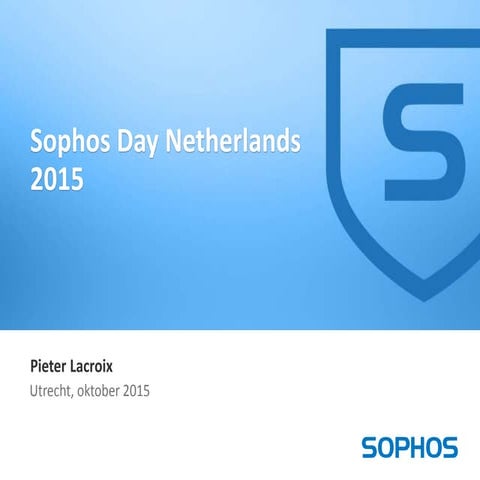 Introduction Sophos Day Netherlands