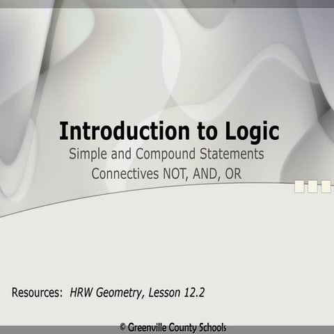 1 intro to logic | PPT