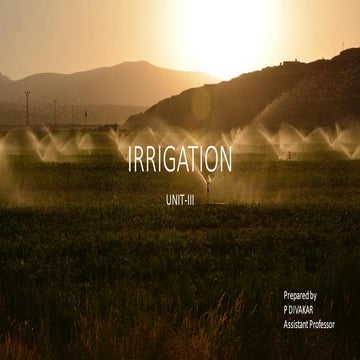 IRRIGATION ENGINEERING