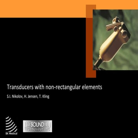 Transducer with non-rectangular elements