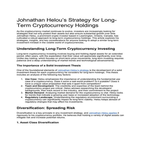 Johnathan Helou’s Strategy for Long-Term Cryptocurrency Holdings.docx
