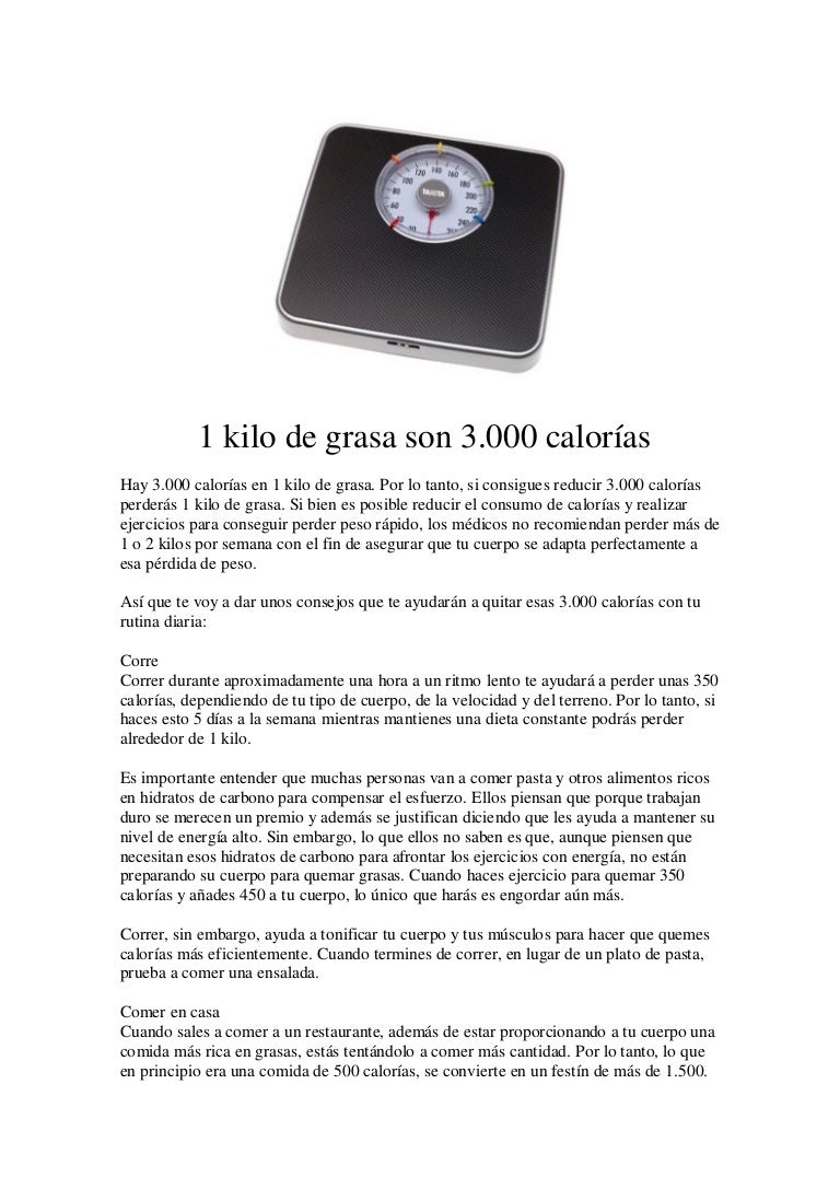 5 Kilos De Grasa Vs 5 Kilos De Musculo 1 kilo de grasa 3000 calorías