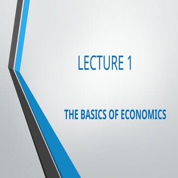 ECONOMICS Module Chapter 1 Part 2 for Freshman 1st Semester Students | PDF