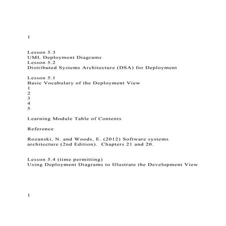 1Lesson 5.3UML Deployment DiagramsLesson 5.2Distribu.docx