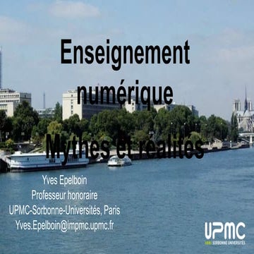 L'enseignement numérique aujourd'hui