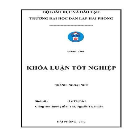 Đề tài: How inversion should be introduced to high schoolers in Vietnam