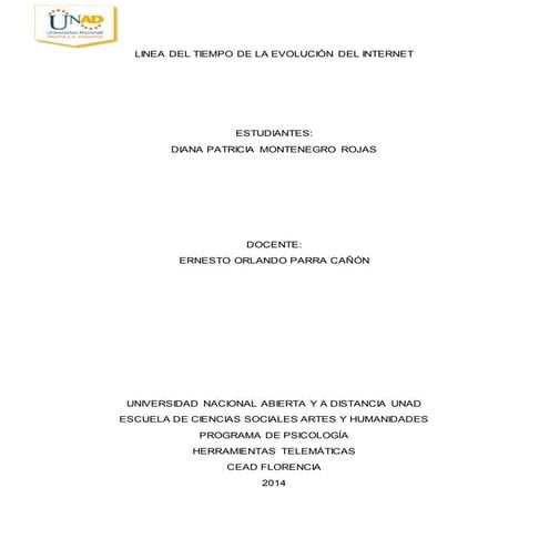 1 linea del tiempo evolución del internet