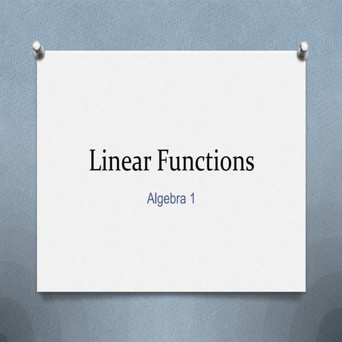 A1 1 linear fxns
