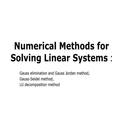 1_Linear system of Equations in Numerical Methods.pptx