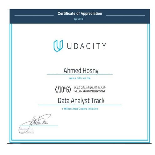 Tutor at 1 million Arab Coders