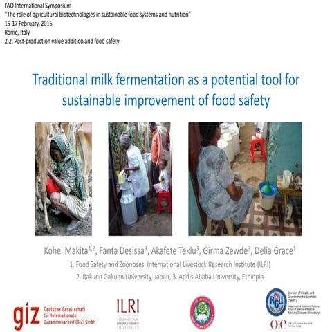 Traditional milk fermentation as a potential tool for sustainable improvement...