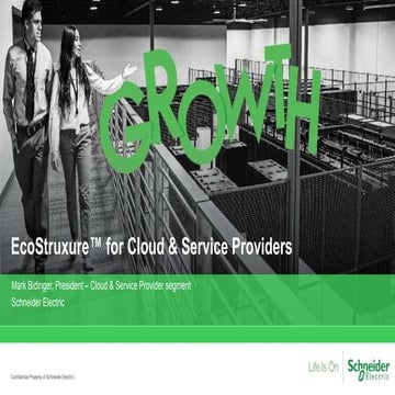  EcoStruxure™ for Cloud & Service Providers