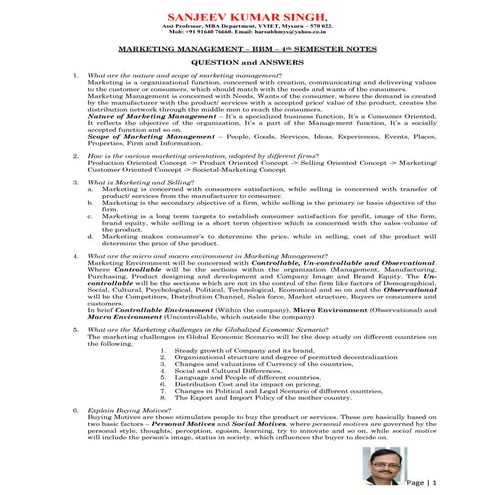 1 marketing notes bbm sem 2