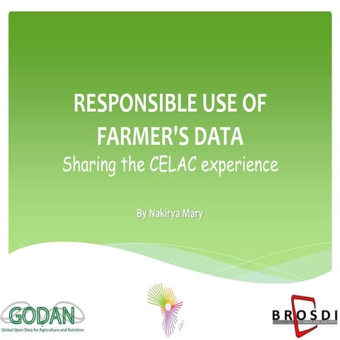  Responsible Use of Farmers' Data